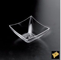 Coppetta quadrata trasparente cc.90 pz.25