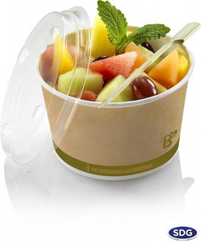 COPPA MACEDONIA BIODEGRADABILE 390ML PZ.60