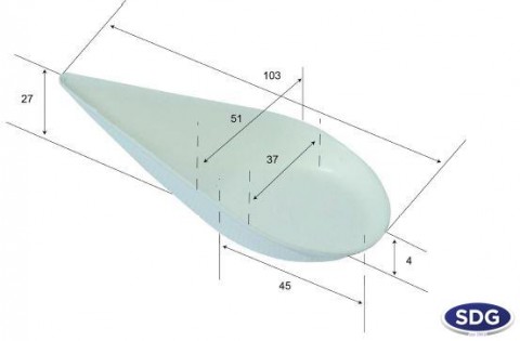 VASSOIETTO CUCCHIAIO IN POLPA DI CELLULOSA 10X5 PZ.100