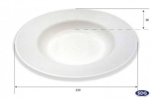 FONDINA IN POLPA DI CELLULOSA ELEGANCE Ø 23CM PZ.50