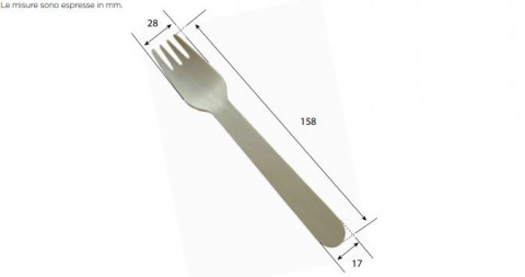 FORCHETTA IN LEGNO BIODEGRADABILE PZ.100 