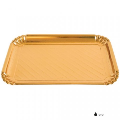 VASSOI CARTONE ORO N.3 24X17 PZ.200