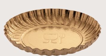 VASSOI MONOPORZIONE RONDO' ORO Ø 10CM PZ.100