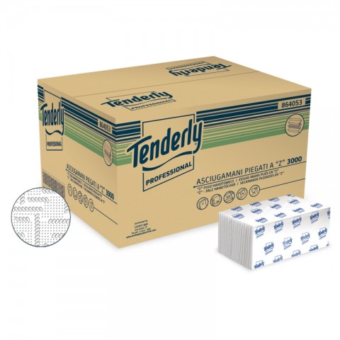 ASCIUGAMANI BIANCO TENDERLY PIEGATI A/Z PZ.3000