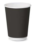 BICCHIERE IN CARTONCINO DOUBLE WALL NERO 9OZ-278ML PZ.21
