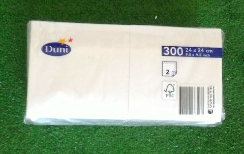 TOVAGLIOLO CELLULOSA 2 VELI 24X24 BIANCO PZ.300 