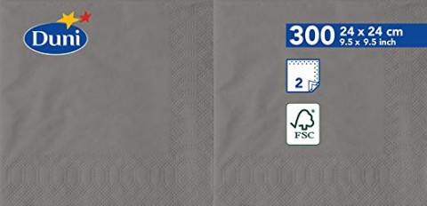 TOVAGLIOLO CELLULOSA 2 VELI 24X24 GRIGIO PZ.300 