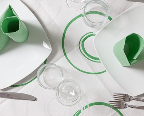 COPRIMACCHIA CARTA A SECCO TWIST VERDE 100X100 PZ.25