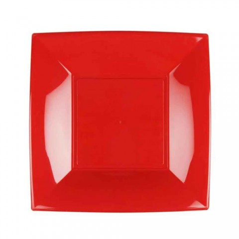 Piatto piano NICE rosso PP cm.29 pz.12