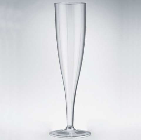Bicchiere flutes in plastica trasparente cc.130 pz.10