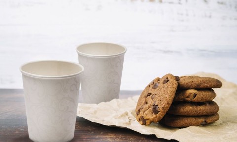 BICCHIERE DAMASCATO PER BEVANDE CALDE IN CARTONCINO 4OZ-125ml PZ.50