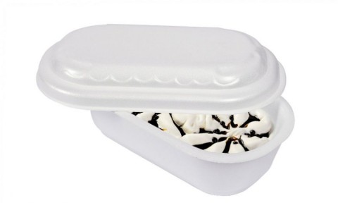 Vaschetta Gelato Smartgel In Polistirolo Bianco Gr.1500 Pz.52