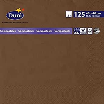 TOVAGLIOLO CELLULOSA 2 VELI 33X33 MARRONE PZ.125