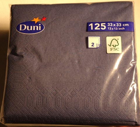 TOVAGLIOLO CELLULOSA 2 VELI 33X33 BLU PZ.125